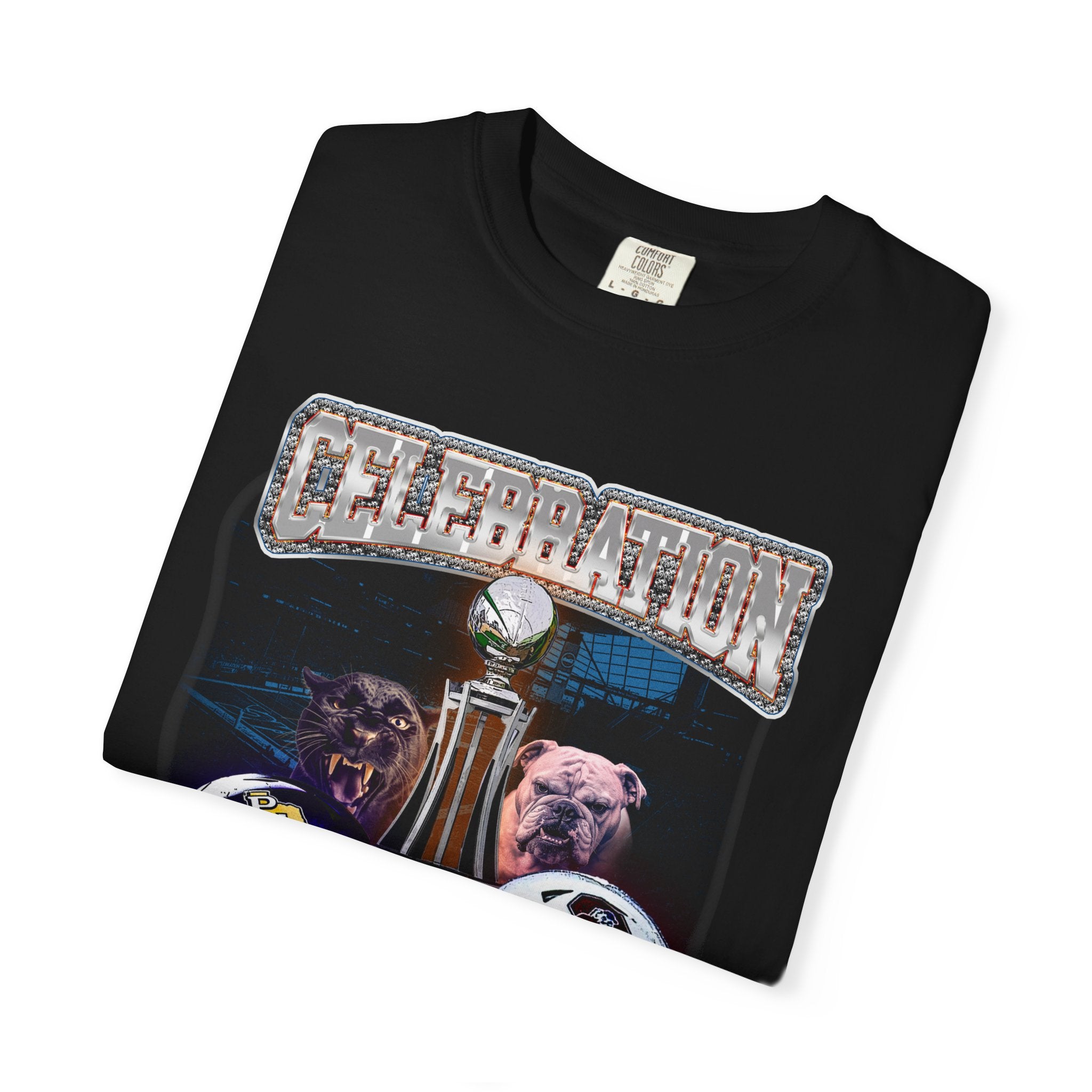 Black College National Championship Football Graphic T-Shirt