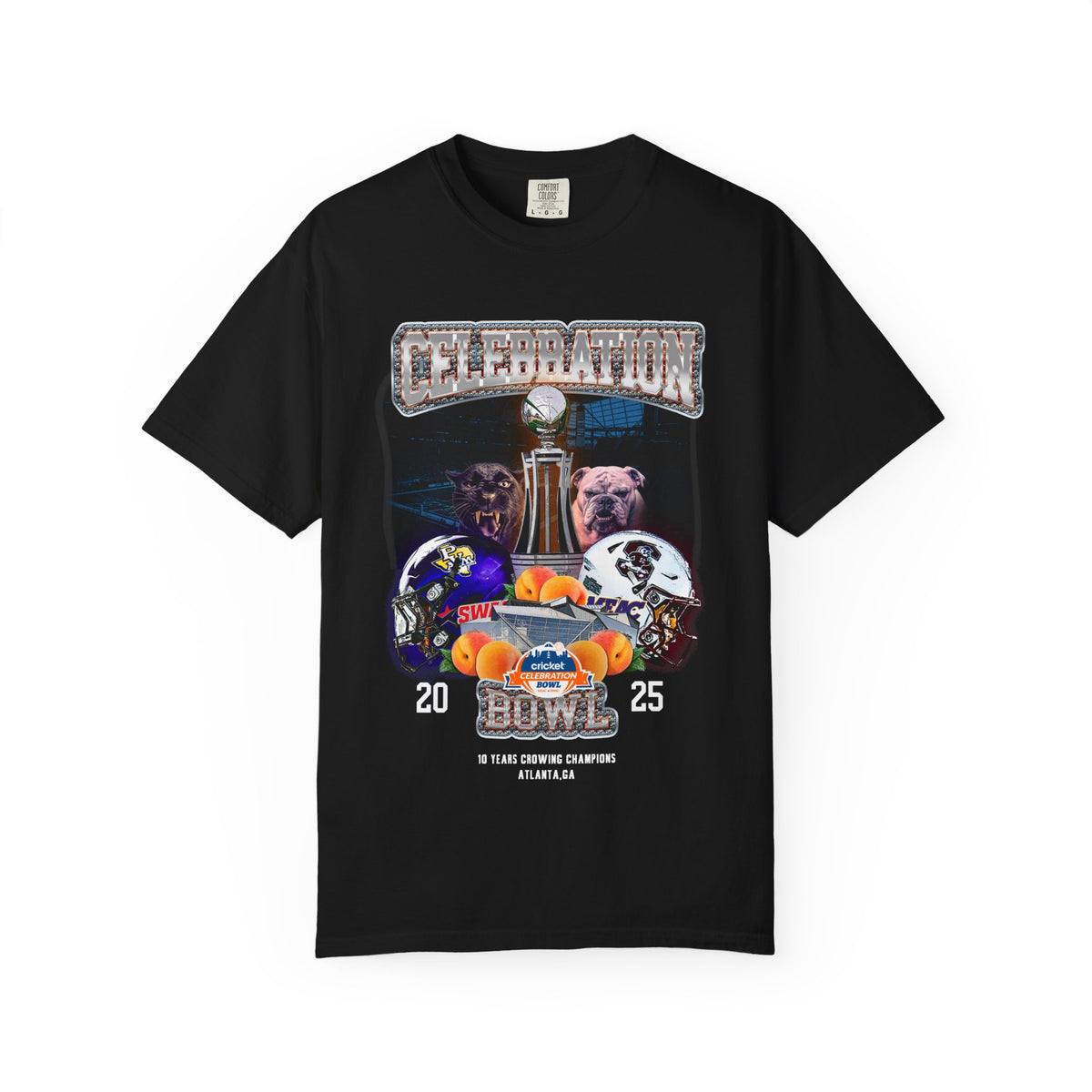 Black College National Championship Football Graphic T-Shirt 